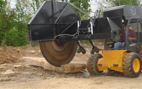 concrete saw skid steer attachments|skid steer asphalt saw attachment.